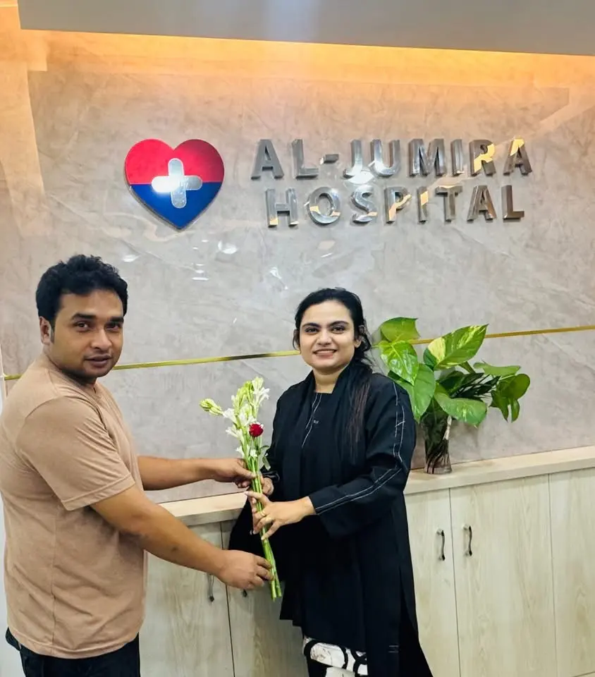 Clinical leadership at AL-JUMIRA HOSPITAL reception