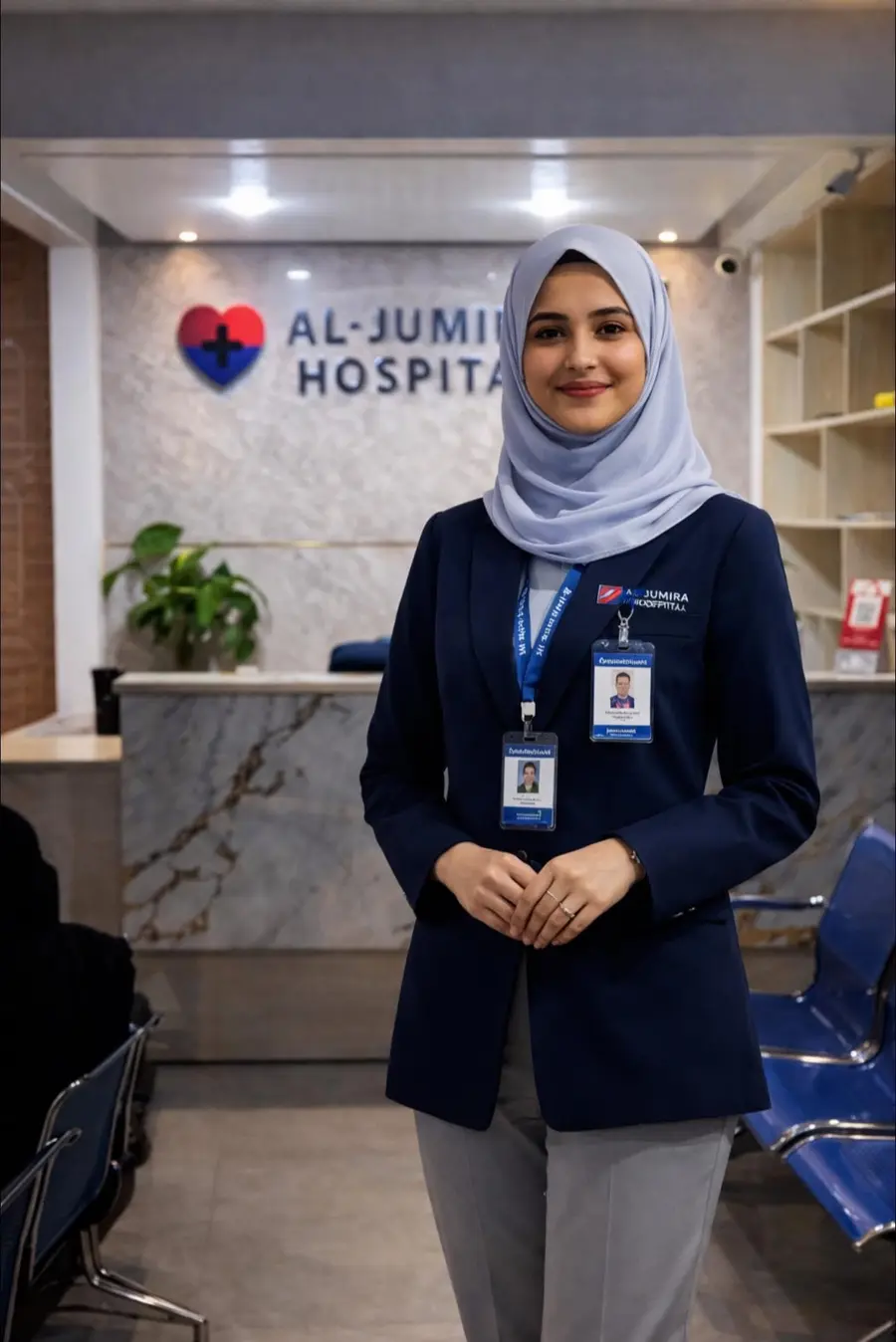Front desk team member at AL-JUMIRA HOSPITAL